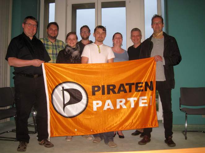 Piratentreffen im Dresdner Rathaus
